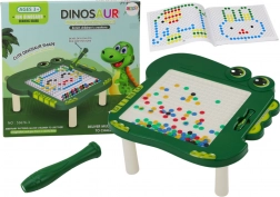 Magnetyczna tablica dla dzieci Dino w zielonym kolorze