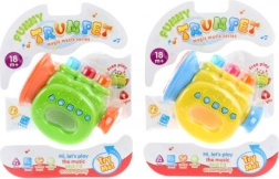 Dziecięca trąbka na baterie z dźwiękami i melodiami