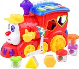 Interaktywna lokomotywa z rozpoznawaniem kształtów i dźwiękami