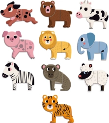 Vilac Drewniane magnesy Śmieszne zwierzątka