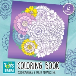 Metaliczne kolorowanki różowo-zielone