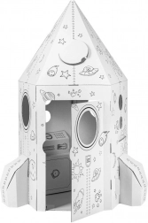 Kartonowa rakieta dziecięca do samodzielnego montażu