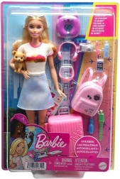 Barbie zestaw podróżny z akcesoriami