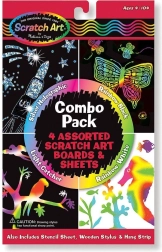 Zestaw zdrapywanych obrazków 4w1