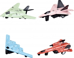 Metalowy myśliwiec na napęd sprężynowy (pull-back) 11 cm