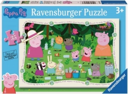Puzzle 35 elementów Świnka Peppa