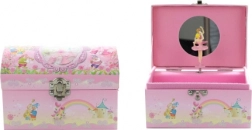 Muzyczna szkatułka na biżuterię z baletnicą