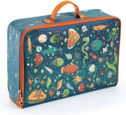 DJECO Dziecięca tekstylna walizka – ryby