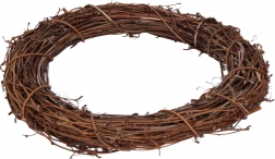 Dekoracyjny wieniec rattanowy 25 cm