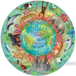 Okrągłe puzzle Planeta B nie istnieje, 500 elementów – GIBSONS