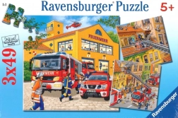 Ravensburger puzzle Strażacy 3x49 elementów