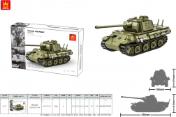 Klocki zielony czołg 638 elementów
