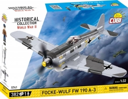 Zestaw klocków Historyczna Kolekcja WWII Focke-Wulf FW 190 A-3 382 klocków