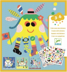 Djeco zestaw naklejek Podwodne stworzenia