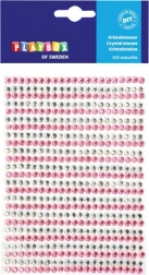 Samoprzylepne kamyczki różowe i srebrne 525 szt.