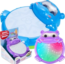 Muzyczny bębenek hipcio – niebieski i fioletowy