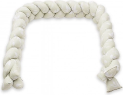 Ochronny pleciony ochraniacz do łóżeczka warkocz NEW BABY Listie, 210 cm