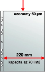 Koszulka rozszerzana A4 z europerforacją, polipropylen groszkowy