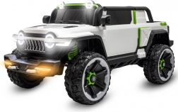 Dziecięcy elektryczny samochodzik Baby Mix Flexible biały