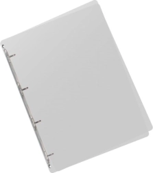 Segregator pierścieniowy A5 z przezroczystego polipropylenu, 4 pierścienie