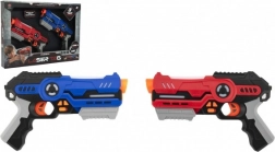 Zestaw pistoletów laserowych do laser tagu (2 szt.), światło i dźwięk, zasięg 40 m