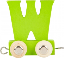 Small Foot drewniany wagonik alfabet litera W