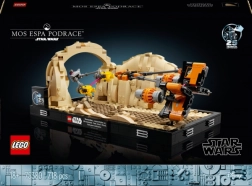 LEGO STAR WARS diorama: wyścig ścigaczy w Mos Espa