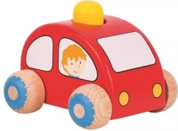 Drewniany samochodzik z klaksonem