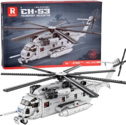 Techniczny zestaw konstrukcyjny śmigłowca transportowego CH-53, 2193 elementy