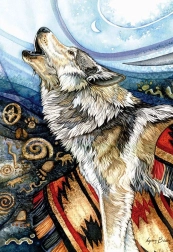 Puzzle Wyjący wilk 260 elementów