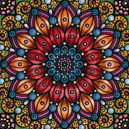 Kwadratowe puzzle Q Gold – wzór IV, 72 elementy