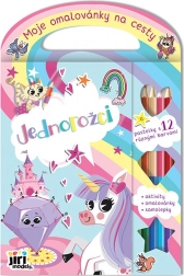 Kolorowanka podróżna Jednorożce