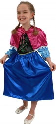 Dziecięcy kostium księżniczki z Zimowego Królestwa Ania Deluxe – Anna