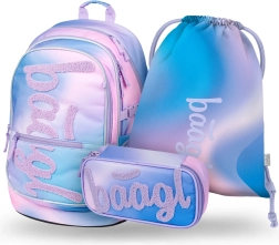 Zestaw BAAGL Core Sky: Plecak, Piórnik i Worek dla Uczniów