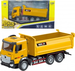 Metalowa wywrotka Huina żółta 1:50