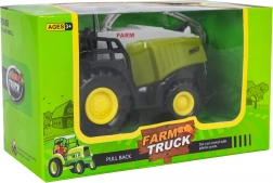 metalowy kombajn – zabawka z ruchomymi elementami