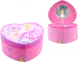 Pozytywka–szkatułka w kształcie serca – księżniczka