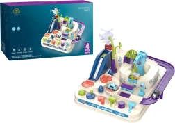 Interaktywna tor przeszkód dla dzieci z czterema autkami