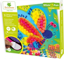 Stick & Fun dekorowanie pomponikami Motylki