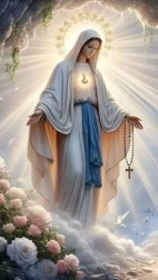 Diamentowe malowanie Święta Matka Boża z różańcem 80 × 40 cm
