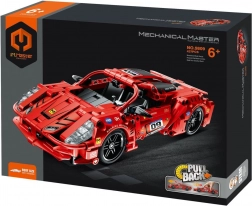 zestaw konstrukcyjny wyścigowego auta z napędem typu pull-back, 437 elementów