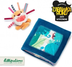 Lilliputiens - Książka z mini pacynką Lew Jack 9 m+