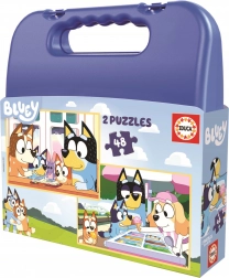 Puzzle w walizeczce Bluey 2w1 48 elementów