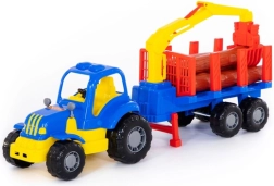 Machr - traktor z przyczepą leśną