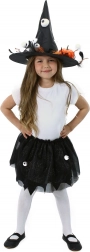 Dziecięcy kostium czarownicy z tiulową spódniczką