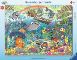 Puzzle dla dzieci Przyjaciele z oceanu 48 elementów