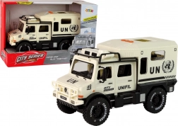 Miejski samochód terenowy ze światłami i dźwiękami, otwierane drzwi, 1:14