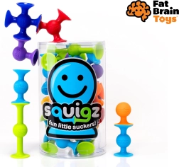 Silikonowe klocki z przyssawkami Squigz – zestaw startowy 22 szt.