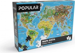 Puzzle mapa świata 160 elementów