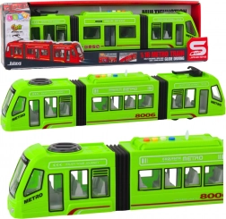 Zielone metro 1:16 z otwieranymi drzwiami, światłami i dźwiękami